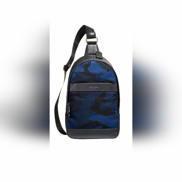 Coach Other - EUC Men's Coach Navy Leather Crossbody bag